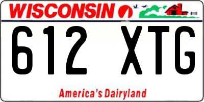 WI license plate 612XTG