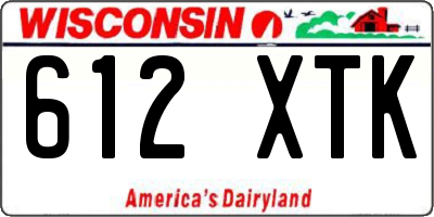 WI license plate 612XTK