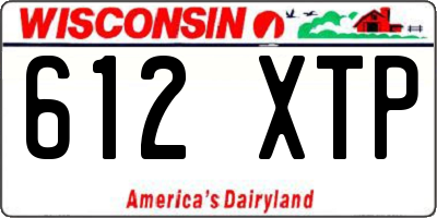 WI license plate 612XTP