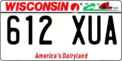 WI license plate 612XUA