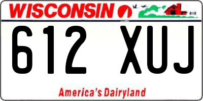 WI license plate 612XUJ
