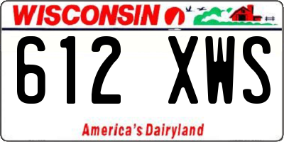WI license plate 612XWS