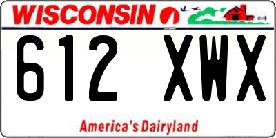WI license plate 612XWX