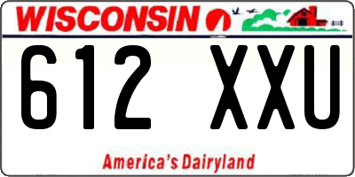 WI license plate 612XXU