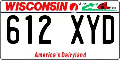 WI license plate 612XYD