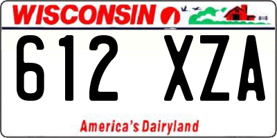 WI license plate 612XZA