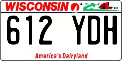 WI license plate 612YDH