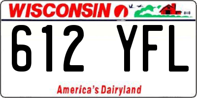 WI license plate 612YFL