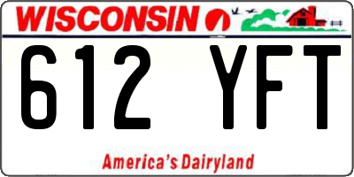 WI license plate 612YFT
