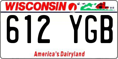 WI license plate 612YGB