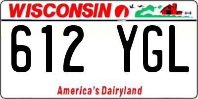 WI license plate 612YGL