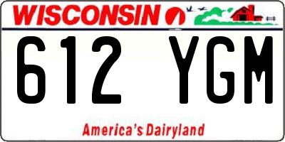 WI license plate 612YGM