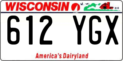 WI license plate 612YGX