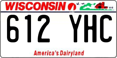 WI license plate 612YHC