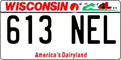 WI license plate 613NEL