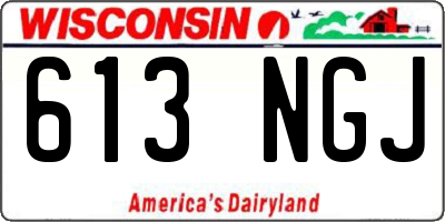 WI license plate 613NGJ