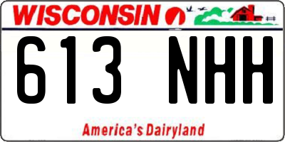 WI license plate 613NHH