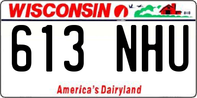 WI license plate 613NHU