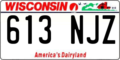WI license plate 613NJZ