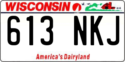 WI license plate 613NKJ
