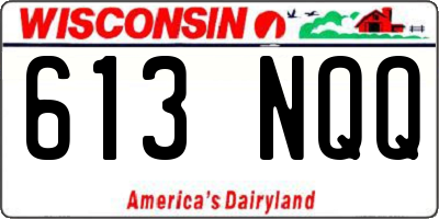 WI license plate 613NQQ