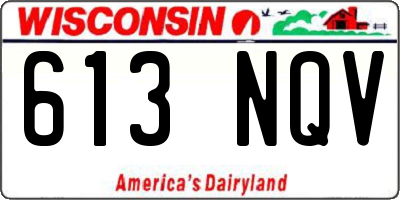 WI license plate 613NQV