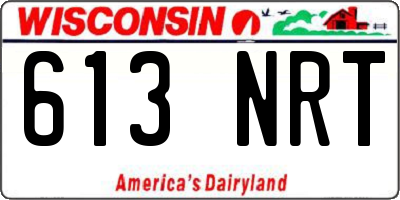WI license plate 613NRT