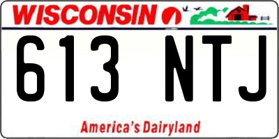 WI license plate 613NTJ