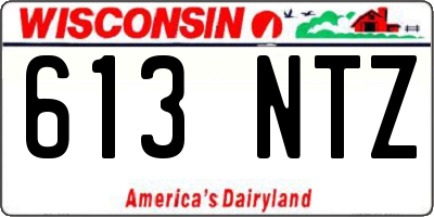 WI license plate 613NTZ