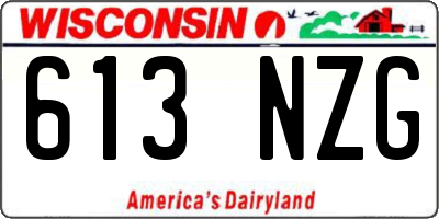 WI license plate 613NZG
