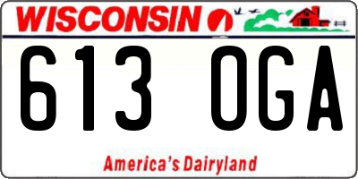WI license plate 613OGA