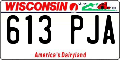 WI license plate 613PJA