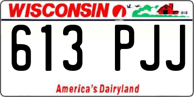 WI license plate 613PJJ