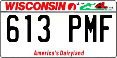 WI license plate 613PMF