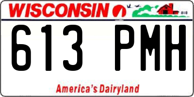 WI license plate 613PMH