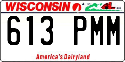 WI license plate 613PMM