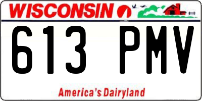 WI license plate 613PMV