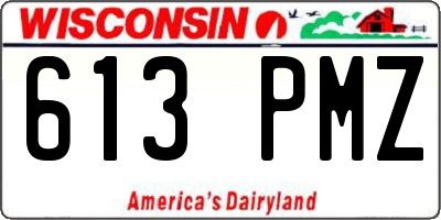 WI license plate 613PMZ
