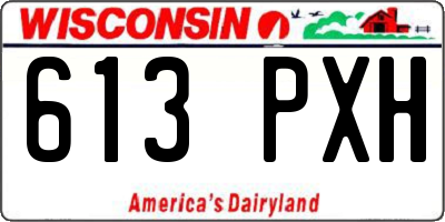 WI license plate 613PXH