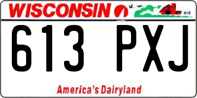 WI license plate 613PXJ