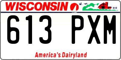 WI license plate 613PXM