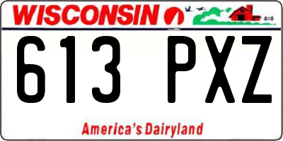 WI license plate 613PXZ