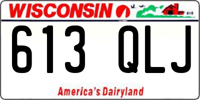 WI license plate 613QLJ