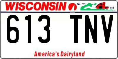 WI license plate 613TNV