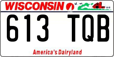 WI license plate 613TQB