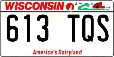 WI license plate 613TQS
