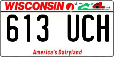 WI license plate 613UCH