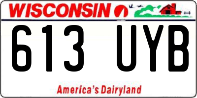 WI license plate 613UYB