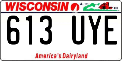 WI license plate 613UYE