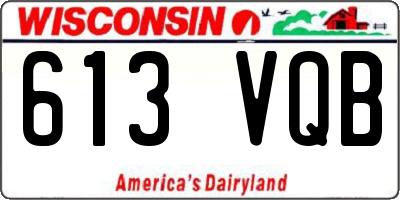 WI license plate 613VQB